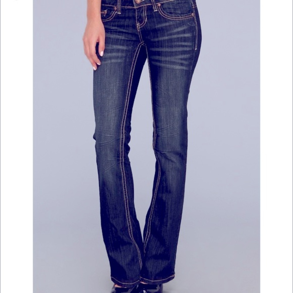 BUFFALO David Bitton Vintage Acid Wash Bootleg Jeans